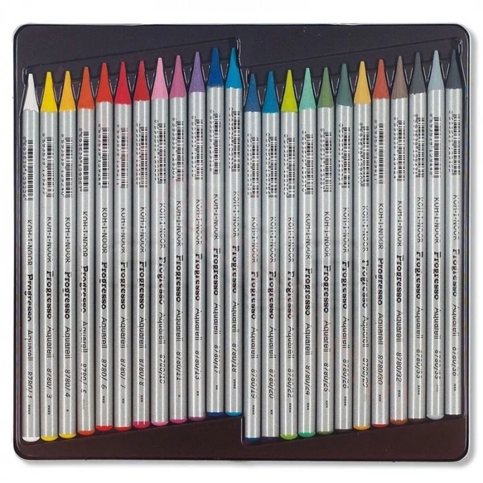 Koh-i-noor Progresso Aquarell Woodless Coloured Pencil Set 24lü