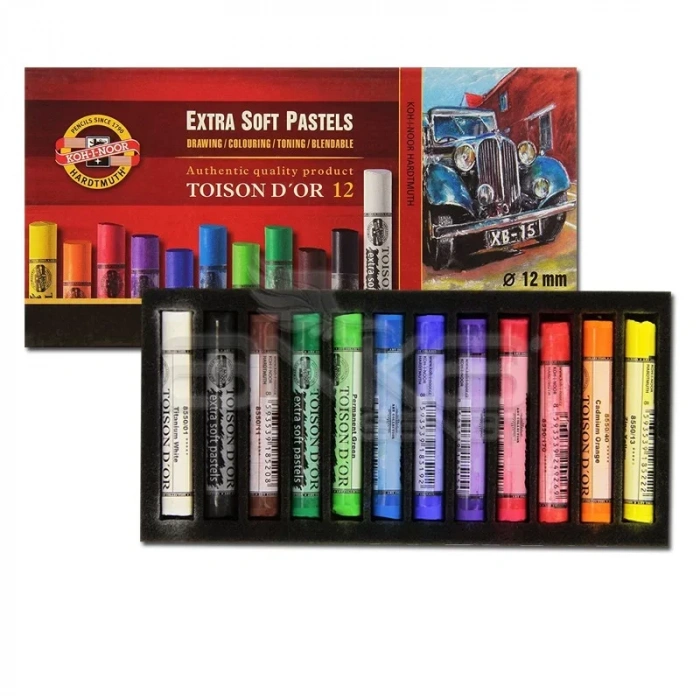Koh-i-noor Toison Dor Extra Soft Pastel 12li (8552)