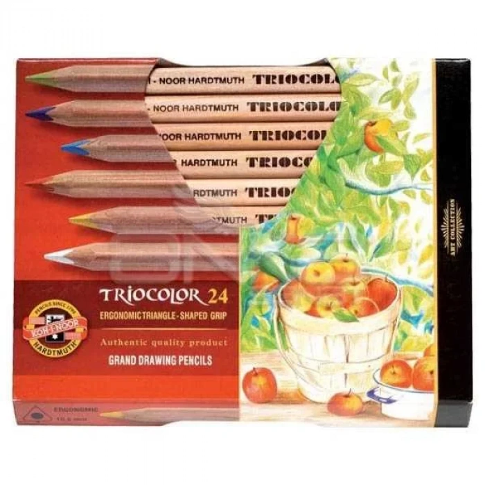 Koh-i-noor Tricolor Grand Drawing Pencils 24lü Kuru Boya Seti (3154)