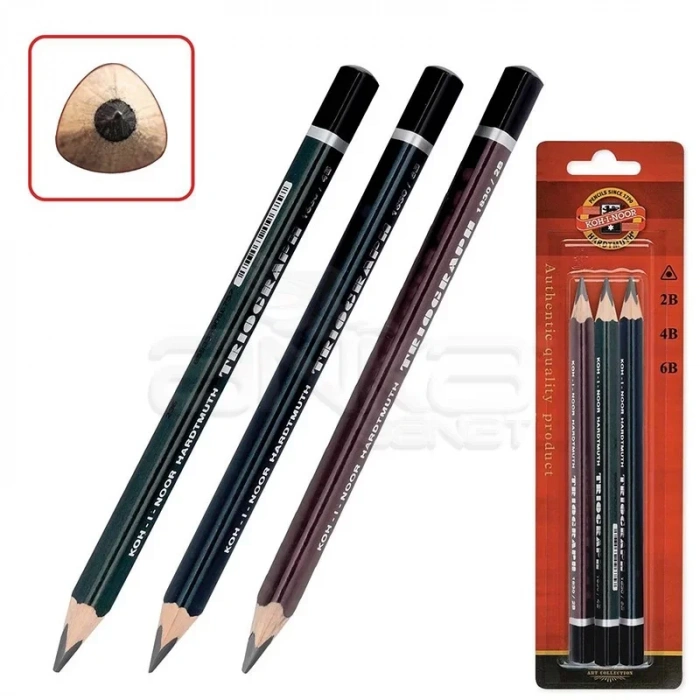 Koh-i-noor Trıograph Jumbo Grafit Kalem 3lü 1835
