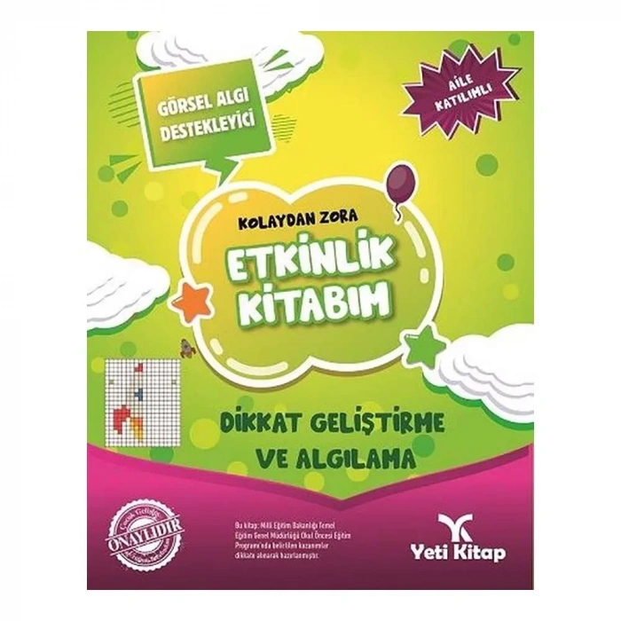 Kolaydan Zora Dikkat Geliştirme Ve Algılama Etkinlik Kitabım