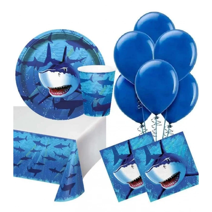 Köpek Balığı Partisi 16 Lı Parti Seti