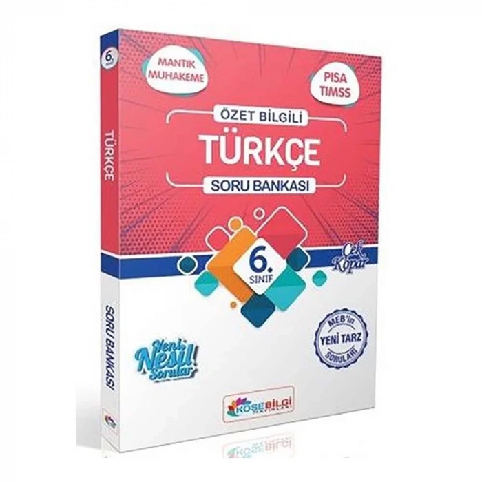 Köşebilgi  6.Sınıf Türkçe Özet Bilgili Soru Bankası 2022