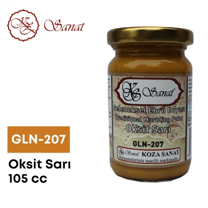 Koza Sanat Geleneksel Ebru Boyası 105cc GLN-401 Oksit Kahve