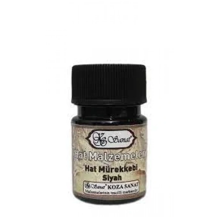 Koza Sanat Hat Mürekkebi 25cc Siyah