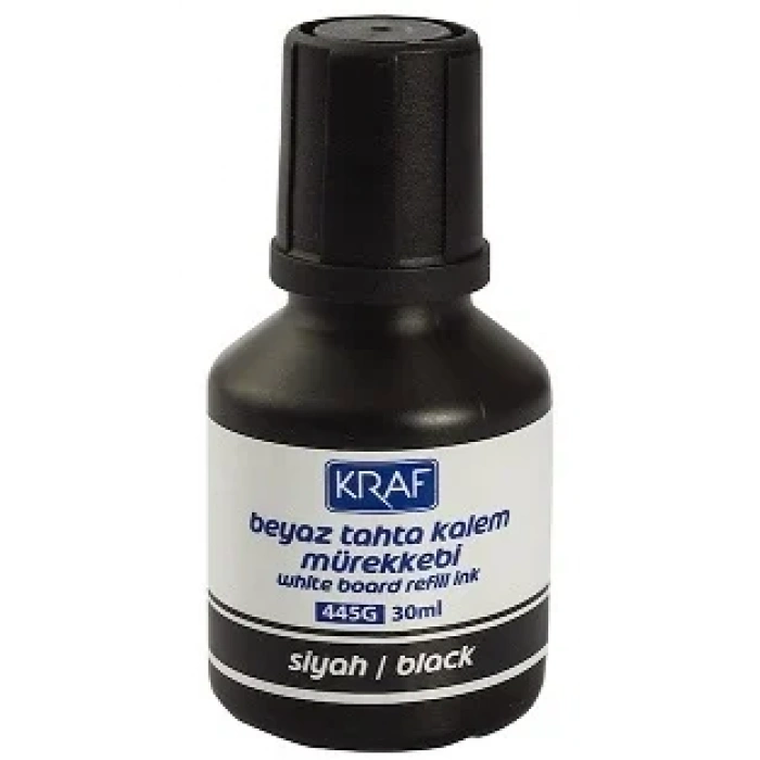 Kraf Beyaz Tahta Kalemi Mürekkebi 30 ml. SİYAH