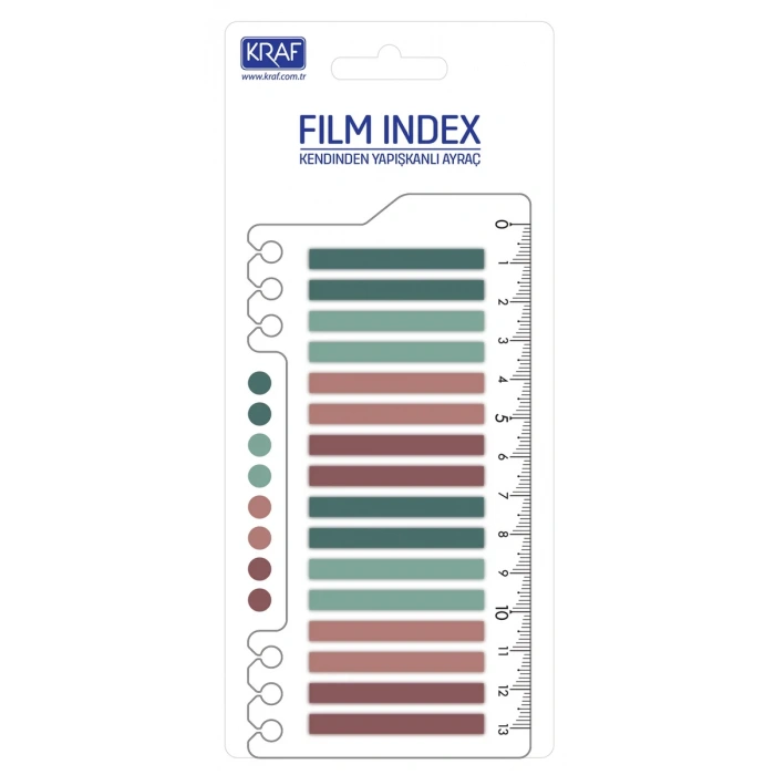 Kraf Film Index Cetvelli Morandi Color 16lı x 20 Sayfa