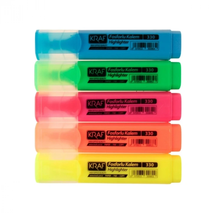 Kraf Fosforlu İşaretleme Kalem Seti 1-5mm 5li