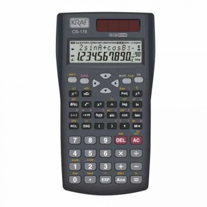 Kraf HM110 Bilimsel Fonksiyonlu Hesap Makinesi (12 Haneli)