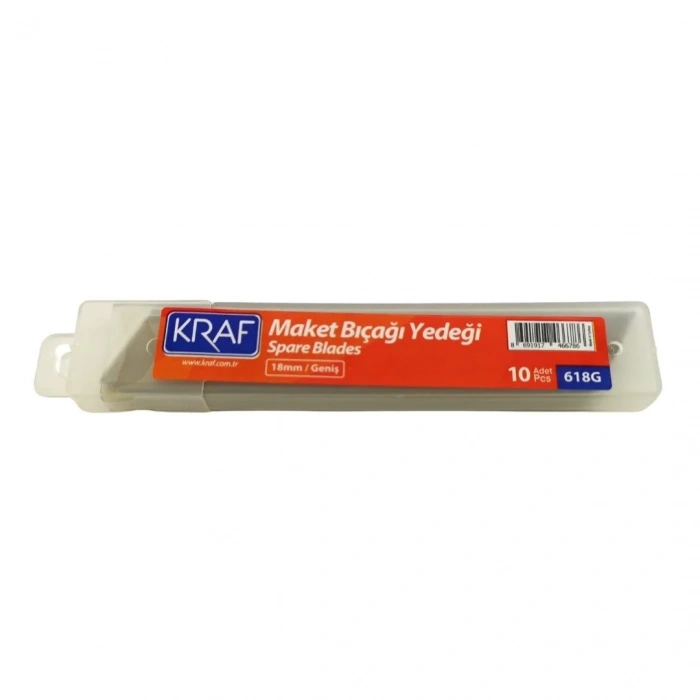 Kraf Maket Bıçağı Yedeği Geniş 10lu 618G