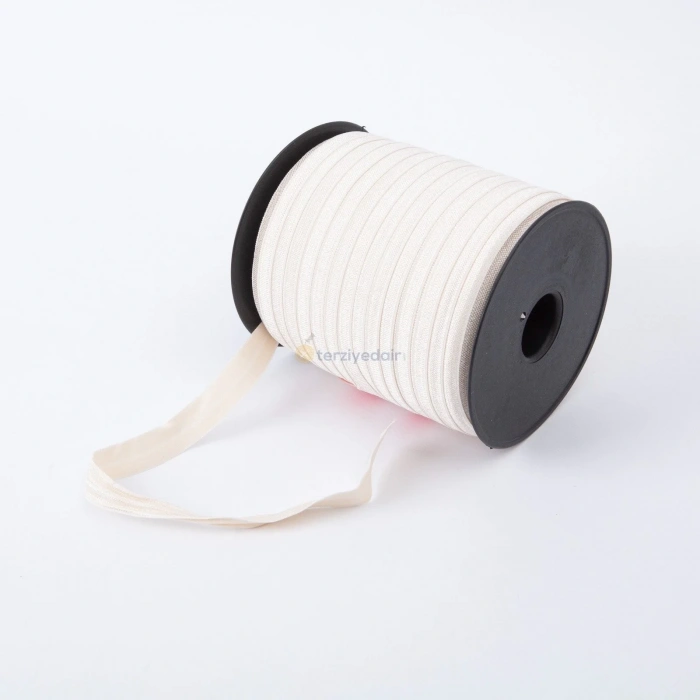 Krem Katlanır Biye Lastik 1.5cm