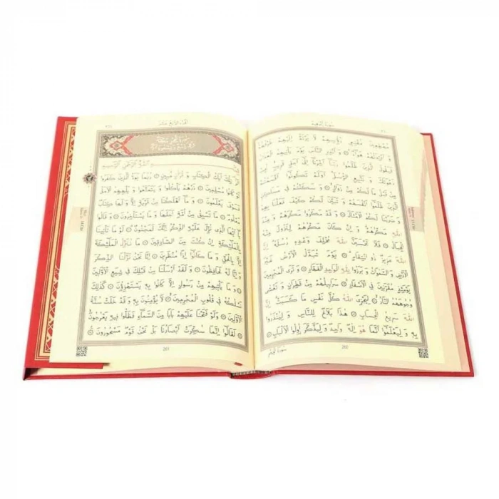 Kur’an-ı Kerim Orta Boy (2 Renkli, Kırmızı, Mühürlü)
