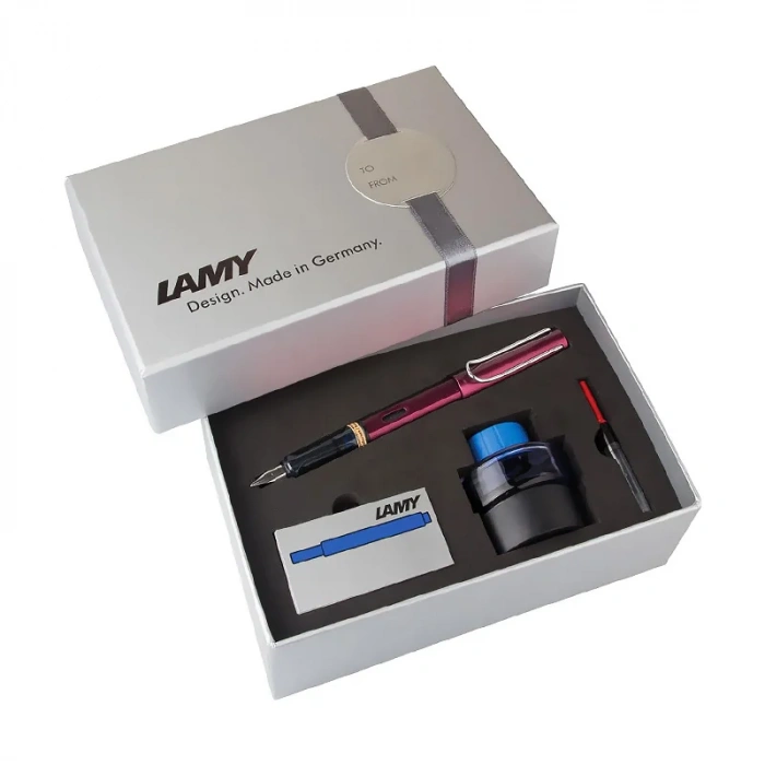LAMY 29DS-M AL-STAR DOLMA KALEM SETİ M UÇ SİYAH MOR