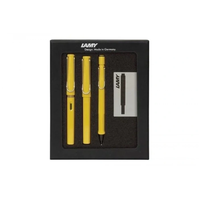 LAMY SAFARI 3LU KALEM SETI DRV SEFFAF K SARI