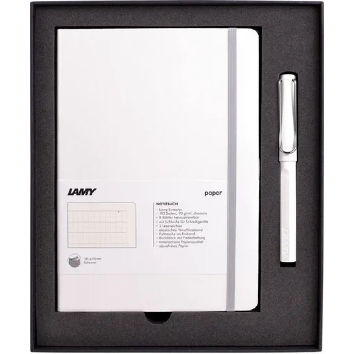 LAMY YUMUŞAK KAPAK A5 DEFTER VE BEYAZ ROLLER SET