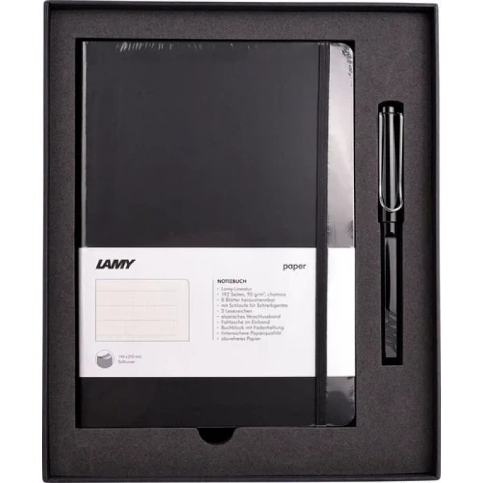 LAMY YUMUŞAK KAPAK A5 DEFTER VE SİYAH ROLLER SET