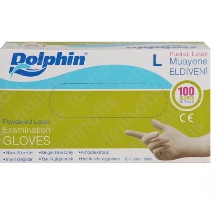 Lateks Muayene Eldiveni Pudralı ( L ) 20 Kutu