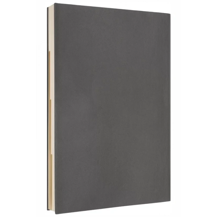 Laton Aina A5 Tarihsiz Planlayıcı Premium Termo Deri Yumuşak Kapak Defter 14x21cm 368 Sayfa Koyu Gri
