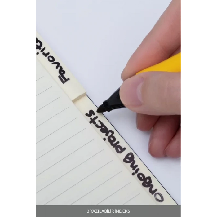 Laton Jaettu B5 Sepra Not Defteri Termo Deri Yumuşak Kapak Defter 18x23cm 192 Yaprak Mavi