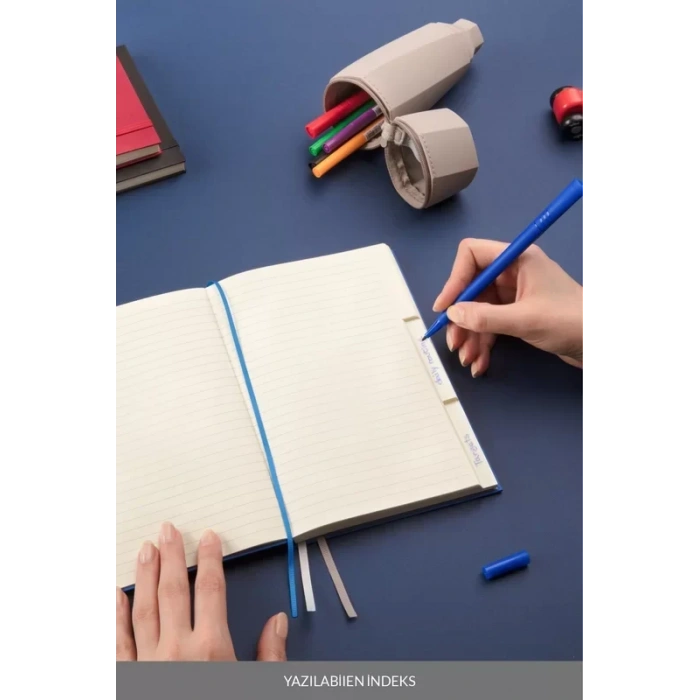 Laton Kolme A5 Not Ve Tasarım Defteri Kumaş Sert Kapak Defter 14x21cm 192 Yaprak Bordo