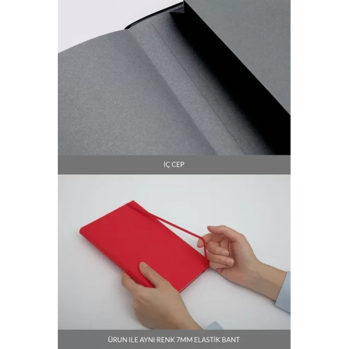 Laton Kolme A5 Not Ve Tasarım Defteri Kumaş Sert Kapak Defter 14x21cm 192 Yaprak Bordo