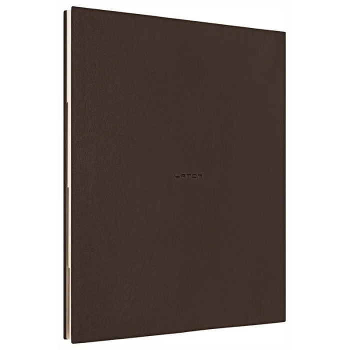 Laton Koppi B5 Tarihsiz Planlayıcı Toplantı Organizatörü Termo Deri Yumuşak Kapak Defter 18x23cm 128 Yaprak Koyu Kahverengi