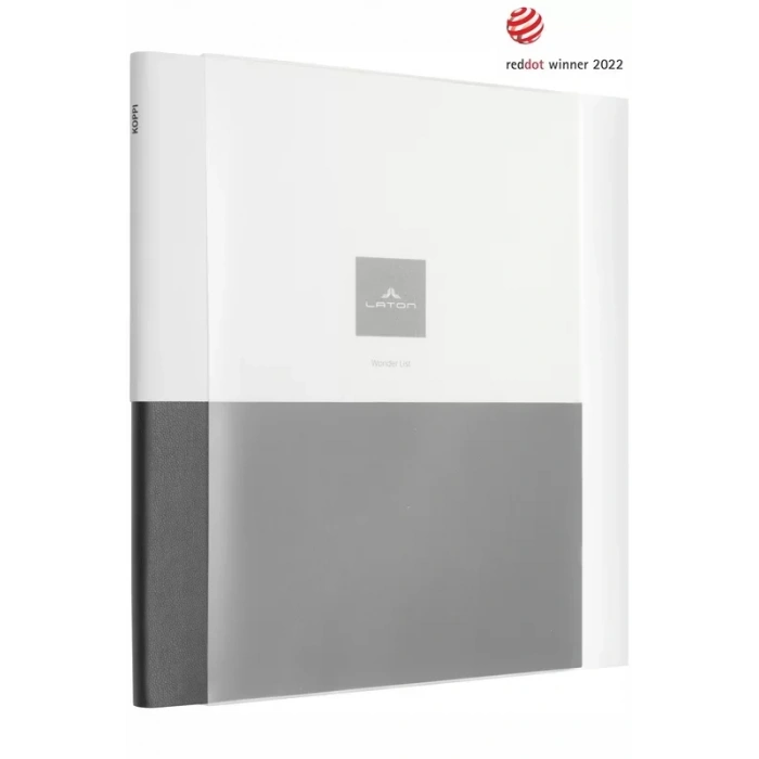 Laton Koppi B5 Tarihsiz Planlayıcı Toplantı Organizatörü Termo Deri Yumuşak Kapak Defter 18x23cm 128 Yaprak Koyu Gri