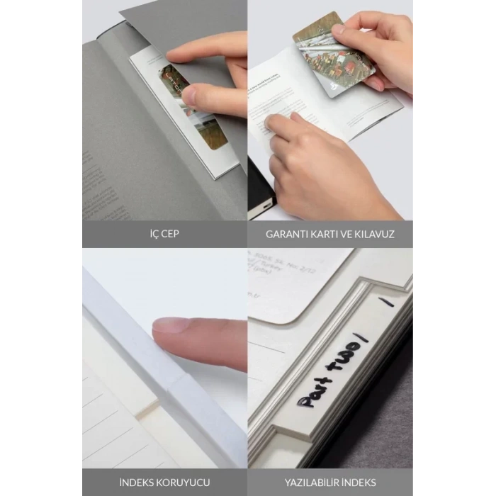 Laton Koppi B5 Tarihsiz Planlayıcı Toplantı Organizatörü Termo Deri Yumuşak Kapak Defter 18x23cm 128 Yaprak Siyah