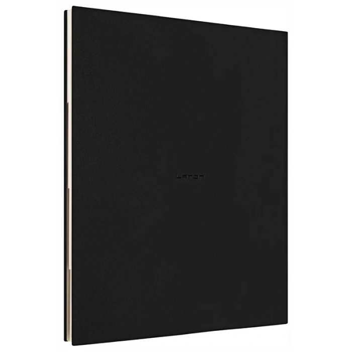 Laton Koppi B5 Tarihsiz Planlayıcı Toplantı Organizatörü Termo Deri Yumuşak Kapak Defter 18x23cm 128 Yaprak Siyah