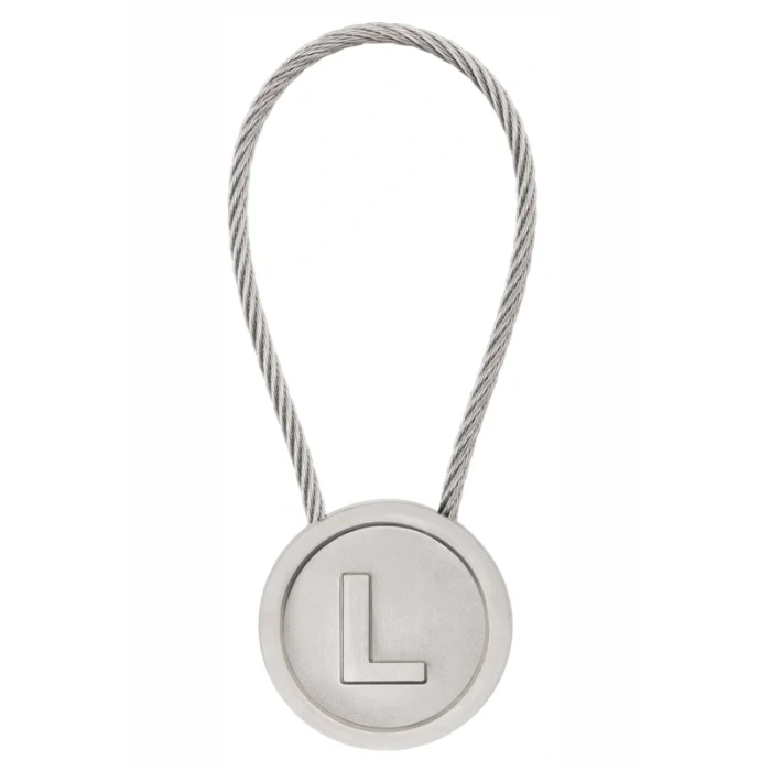 LATON RÖYHKEA METAL ANAHTARLIK L HARFİ ÇİNKO ALAŞIM PASLANMAZ ÇELİK GÜMÜŞ