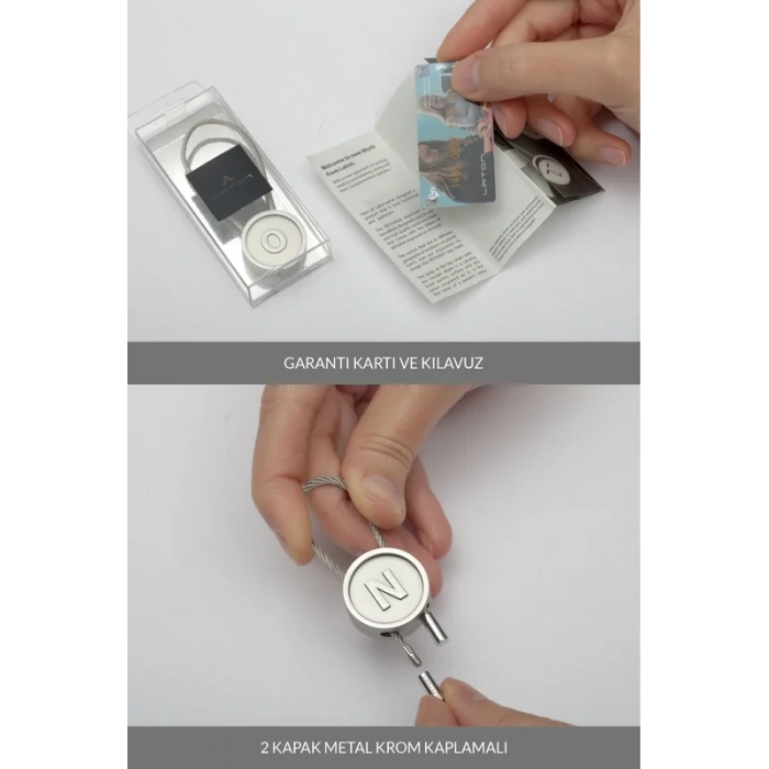 LATON RÖYHKEA METAL ANAHTARLIK W HARFİ ÇİNKO ALAŞIM PASLANMAZ ÇELİK GÜMÜŞ