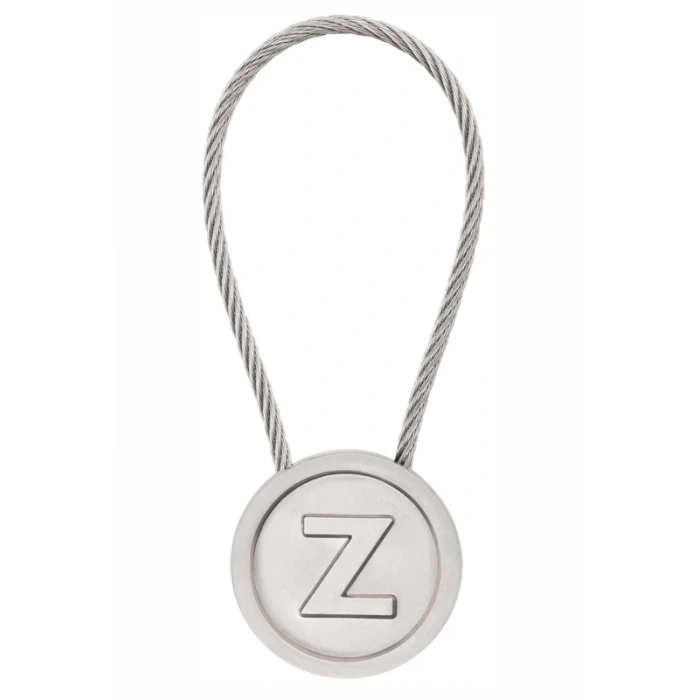 LATON RÖYHKEA METAL ANAHTARLIK Z HARFİ ÇİNKO ALAŞIM PASLANMAZ ÇELİK GÜMÜŞ