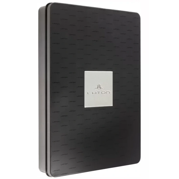 LATON SEİLU A5 PREMİUM TERMO DERİ YUMUŞAK KAPAK LÜKS DEFTER METAL KUTU SETİ ÇİZGİLİ 14.6x20.8cm 128 YAPRAK SİYAH