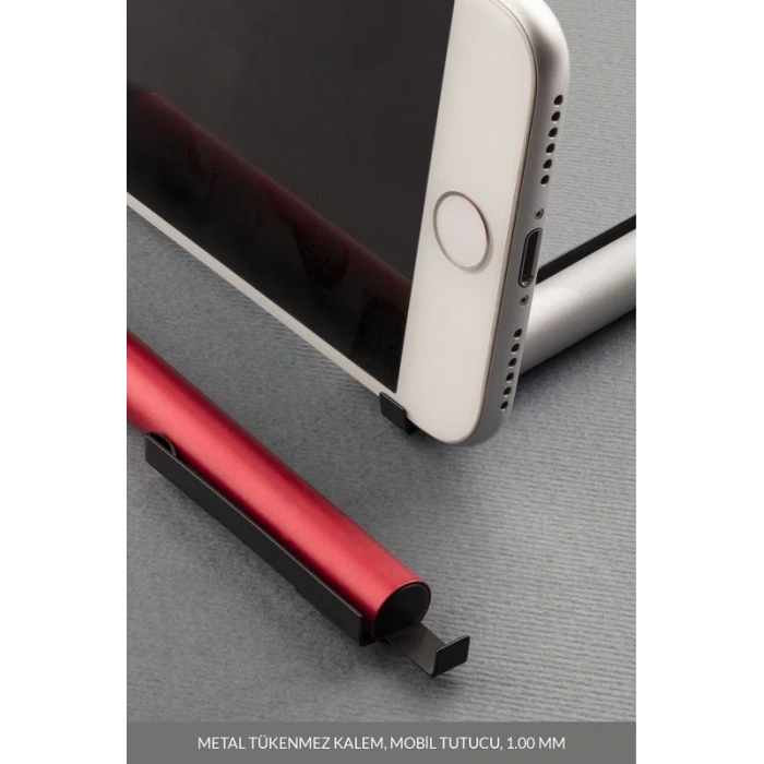 LATON SİLEA METAL TÜKENMEZ KALEM MOBİL TELEFON TUTUCU UÇ BOYUTU 1.00mm SİYAH