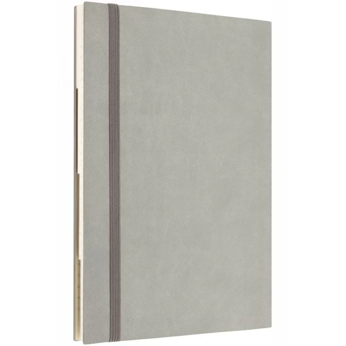 Laton Tavoite A5 Tarihsiz Planlayıcı Termo Deri Yumuşak Kapak Defter 14x21cm 256 Yaprak Gri