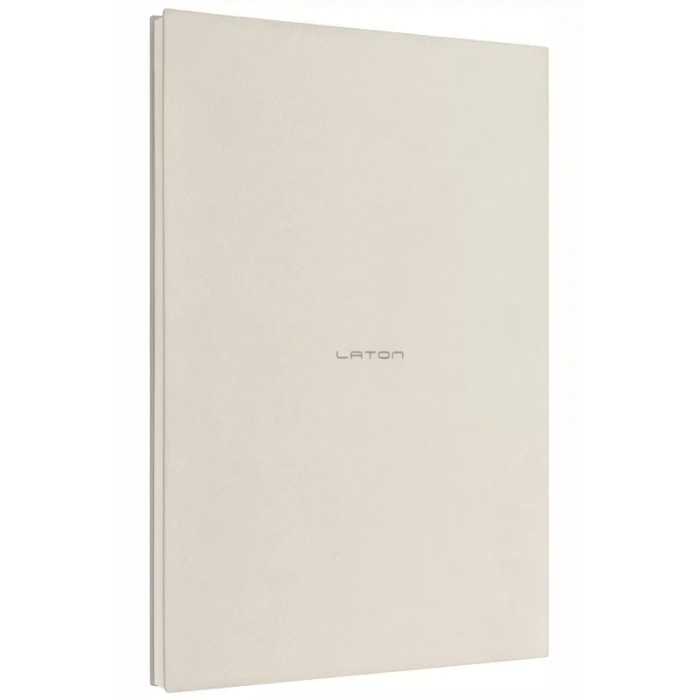 LATON UNELMA A5 TARİHSİZ PLANLAYICI PREMİUM TERMO DERİ YUMUŞAK KAPAK DEFTER 14x21cm 160 YAPRAK AÇIK GRİ