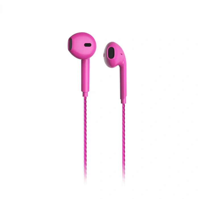 Lecoo Eh104pr Kablolu Kulak İçi Mikforonlu Kulaklık 3.5mm Jack Pembe