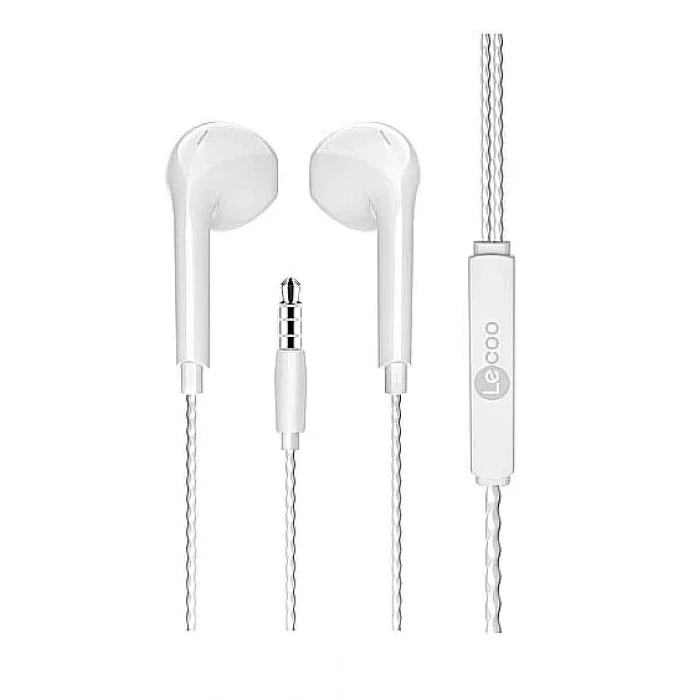 LECOO EH104W KABLOLU KULAK İÇİ MİKFORONLU KULAKLIK 3.5mm JACK BEYAZ