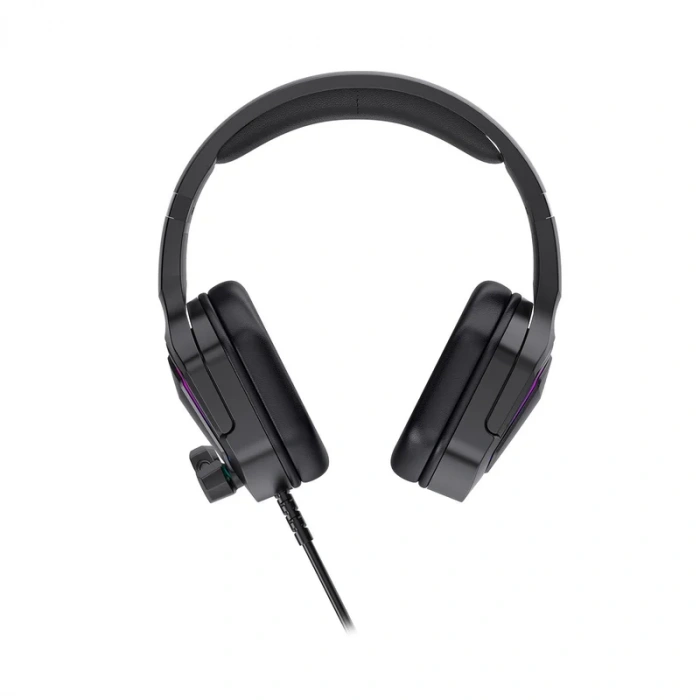 LECOO HT403 KABLOLU KULAKLIK USB2.0 RGB AYDINLATMALI SİYAH