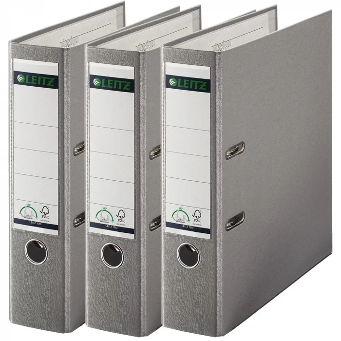 Leitz 1010 Gri Geniş Plastik Klasör