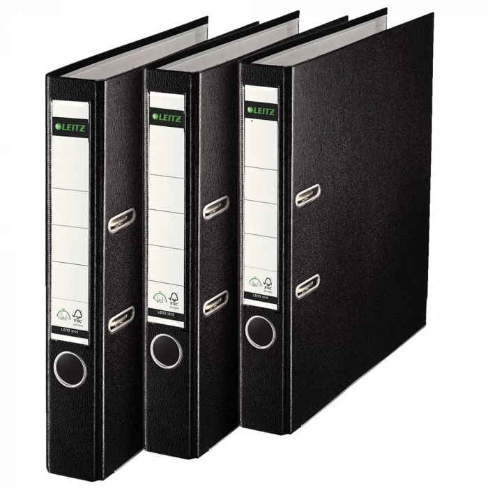 Leitz 1015 Siyah Dar Plastik Klasör