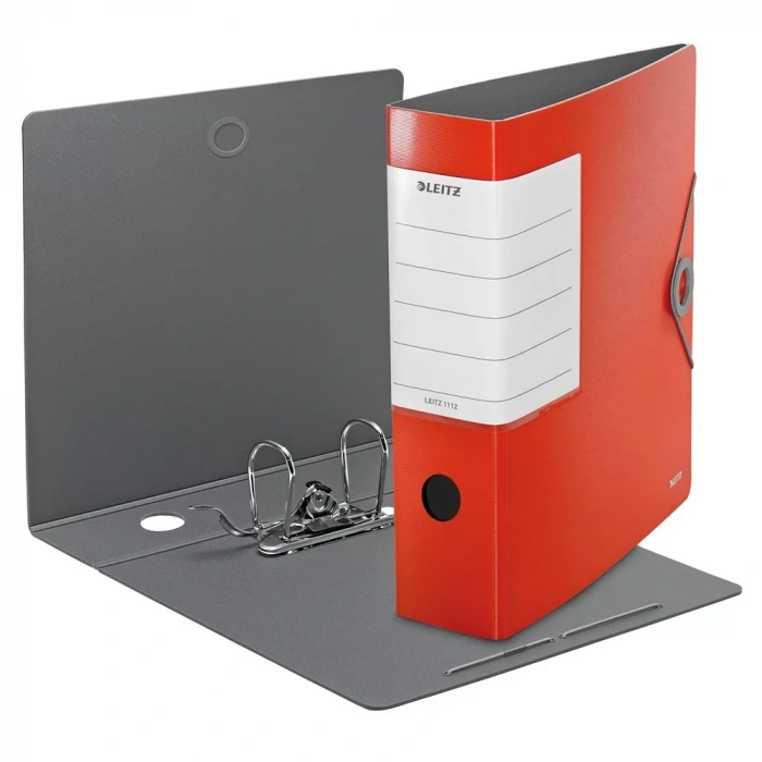 Leitz 1112 Solid Kırmızı Lastikli Geniş Klasör