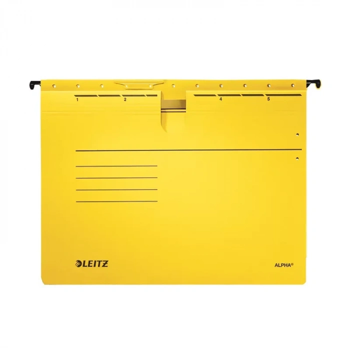 Leitz 1984 Alpha Telli Askılı Dosya Sarı 25li