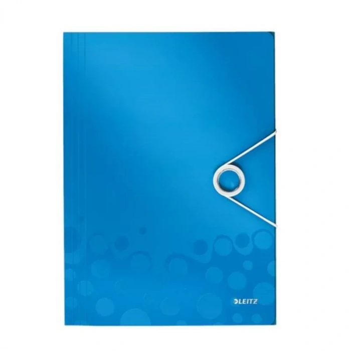 Leitz 4599 Active Wow İnce Lastikli Dosya Metalik Mavi