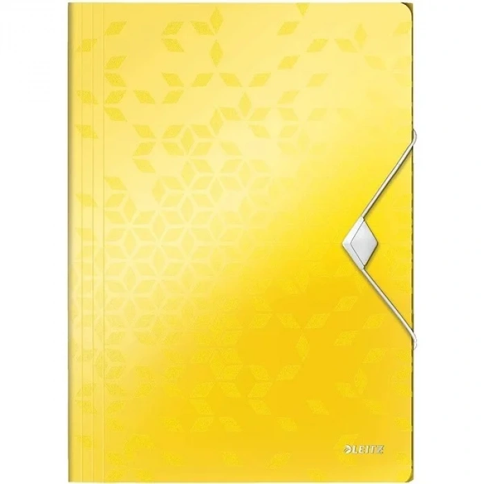 Leitz 4599 Active Wow İnce Lastikli Dosya Metalik Sarı