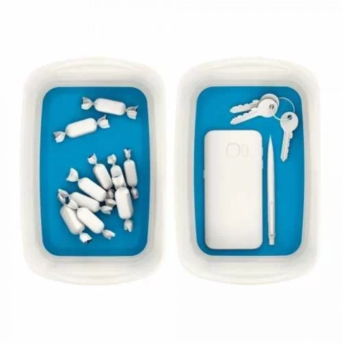 Leitz 5257 Mybox Mavi Beyaz Masaüstü Saklama Kutusu