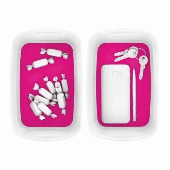 Leitz 5257 Mybox Pembe Beyaz Masaüstü Saklama Kutusu