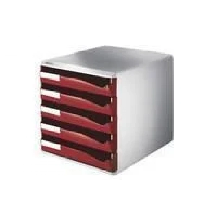 Leıtz 5280 5 Çekmeceli Evrak Rafı Kırmızı