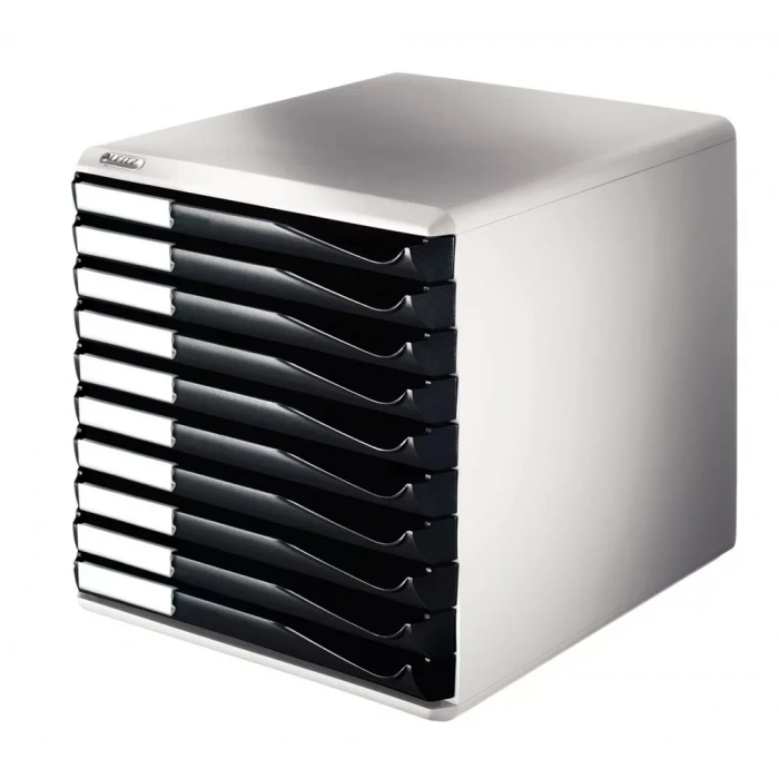 Leitz 5281 Gri / Siyah 10 Çekmeceli Evrak Rafı