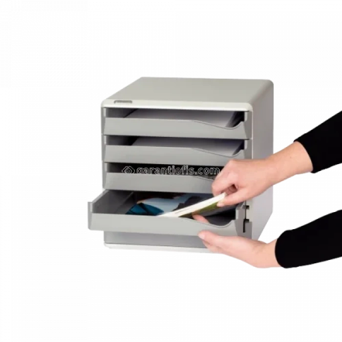 Leitz 5281 Kırmızı 10 Çekmeceli Evrak Rafı